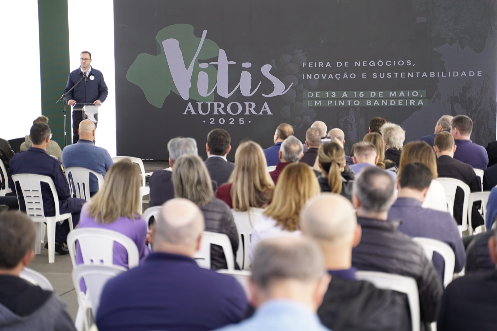 Abertura oficial da Vitis Aurora — feira de negócios, inovação e sustentabilidade em Pinto Bandeira
